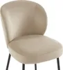 Set aus 2 Barhockern aus Velours und schwarzem Metall - Produktbild-Vorschau 6