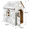 Kartonhaus für Kinder XXL zum Bemalen, großer Pappkarton Spielhaus und Malhaus zum Ausmalen Produktbild-Vorschau