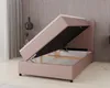 Boxspringbett, 120cm x 200cm, Grau, mit Bettkasten, Produktbild-Vorschau 5