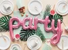 Folienballon Schriftzug Party 80x40cm rosa Produktbild-Vorschau 3