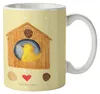 Mr. & Mrs. Panda Kaffeetasse Vogelhaus Home - Gelb Pastell Produktbild-Vorschau 1