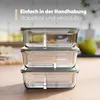classbach® Meal Prep Boxen Glas mit Fächern | 3er Set | Produktbild-Vorschau 7