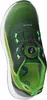 Top-down view of a single green athletic shoe. Voir les images du produit