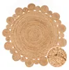 Teppich Rund Wohnzimmer Jute Boho Ethno Muster Modern Produktbild-Vorschau 5