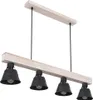 Hängeleuchte, Balken natur, schwarz-matt, L 85 cm, GÜNTHER Produktbild-Vorschau 1