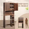 Meuble de rangement pour WC, marque ALIGHTUP, avec 2 portes Voir les images du produit 4