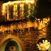 5X0.7M 216LED Ciepło-białe lodowe kurtyny świetlne Podgląd zdjęcia produktu 1