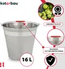 KOTARBAU® Seau à Cendre Acier Inoxydable 16 L Argent Seau Voir les images du produit 4