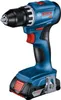 A blue and black Bosch cordless drill is shown against a white background. Voir les images du produit