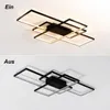 Smart LED Deckenleuchte Schwarz 90x60 cm, moderne Produktbild-Vorschau 7