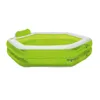 XXL 530L Planschbecken Pool Grün Sechseckig Schwimmbecken Produktbild-Vorschau 1