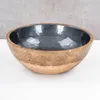 Schüssel 21cm Mango Holz Grau Perlmutt Emaille Schale Bowl Produktbild-Vorschau 2