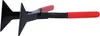 A tool with two triangular jaws and red handles, isolated on a white background. Náhľad obrázku produktu