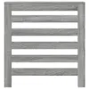 vidaXL Rivestimento per radiatori Grigio Sonoma 78x20x82 cm Anteprima dell’immagine prodotto 3