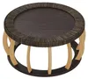 Rattan-Runder Couchtisch 90 cm – Vintage-Design in Produktbild-Vorschau 8