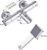A chrome-finished shower faucet and hand shower with dimensions indicated by text overlays. Náhľad obrázku produktu