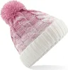 Beechfield B459 | Ombré Beanie - Colore: Dusky Pink/Off Anteprima dell’immagine prodotto 1