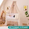 Alavya Home Baldacchino Letto con Pompon in Tulle Morbido Anteprima dell’immagine prodotto 2