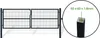 Doppelflügeliges Zauntor 3m RAZO H.100cm grau Produktbild-Vorschau 8