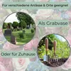 2er Set Grabvase mit Sockel Gewicht Friedhofvase Produktbild-Vorschau 5