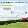 SPORTNOW 2 in 1 Badmintonnetz, Volleyballnetz mit Ständer, Produktbild-Vorschau 4