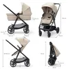 KINDERKRAFT Kočárek kombinovaný 3v1 Newly Sand beige + Mink Náhled obrázku produktu 9