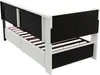 A view of a sofa bed with storage drawers open, showing the mattress slats. Podgląd zdjęcia produktu