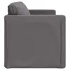 vidaXL Bodensofa mit Schlaffunktion Grau 112x174x55 cm Produktbild-Vorschau 6