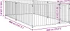 vidaXL Outdoor-Hundezwinger 200×400×100 cm Voir les images du produit 6