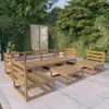 The Living Store 7-tlg. Garten-Lounge-Set Honigbraun Produktbild-Vorschau 2