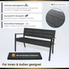 Gartenbank MALLORCA mit Sitzkissen | in Holzoptik, Produktbild-Vorschau 4