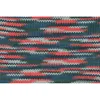 A close-up view of knitted yarn with a multi-colored pattern. Podgląd zdjęcia produktu