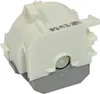 A close-up studio shot of a white and gray appliance component, likely a pump motor for a dishwasher. Produktbild-Vorschau