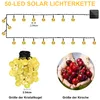 9.5M 50LEDs Solar Lichterkette Kugel LED Beleuchtung mit 8 Produktbild-Vorschau 3