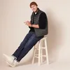 A. Pánske slim-fit džínsy Essentials – farby s efektom Náhľad obrázku produktu 8