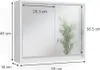 Koupelnová zrcadlová skříňka Vicco Mila Bílá 55 x 45 cm, Náhled obrázku produktu 3