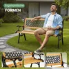 Akord Gartenbank Mirt Braun / Naturholz 125X52X73 Cm Produktbild-Vorschau 5