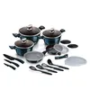 A collection of cookware and kitchen utensils arranged on a white background. Podgląd zdjęcia produktu