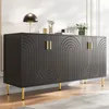 MODFU Komoda Sideboard s zlatými úchyty a nohami, unikátní Náhled obrázku produktu 1
