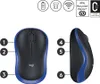 Maus M185 Wireless Optisch schwarz/blau Produktbild-Vorschau 31