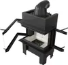 Inserto camino in acciaio NBC 680/280 sinistra destra 7 kW Anteprima dell’immagine prodotto 2