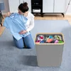 UISEBRT 140L Panier à linge pliable avec couvercle - Coffre Voir les images du produit 10