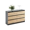 Home Collective Kommode mit 6 Schubladen Kommode Holz Produktbild-Vorschau 7