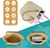 Sac en paille Aucuu femmes avec poignées en cuir fermeture Voir les images du produit 4