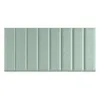 A horizontally oriented panel with vertical indentations, presented against a white background. The panel is a solid mint green color. Anteprima dell’immagine prodotto