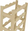 A wooden wine rack shown from a diagonal angle. Náhled obrázku produktu