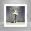 Poster - Poster ohne Rahmen - Ballerina Weiß Wand - 40x40 Produktbild-Vorschau 4