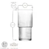 12x 400ml Helen Stapelbare Highball-Gläser - Groß Produktbild-Vorschau 3