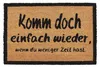 Relaxdays Fußmatte KOMM WIEDER, aus Kokosfasern, Produktbild-Vorschau 1
