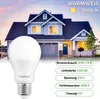 A house with a light bulb in the foreground and product specifications listed. Produktbild-Vorschau